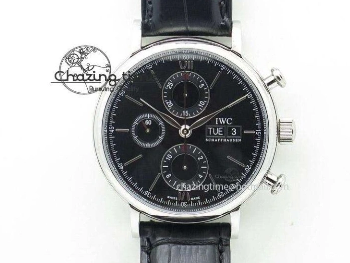 MIROTIME 0308 Compact Portugieser Perpetual Calendar IW503302 RG V9F 1:1 Best Edition White Dial on Brown Leather Strap A 7113